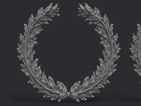 Laurel wreaths set 3D Print Model