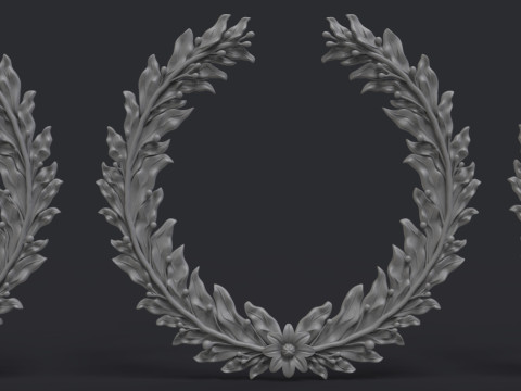 Laurel wreaths set 3D Print Model
