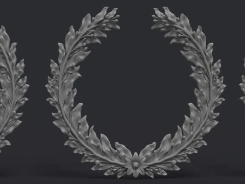 Laurel wreaths set 3D Print Model