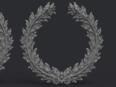 Laurel wreaths set 3D Print Model