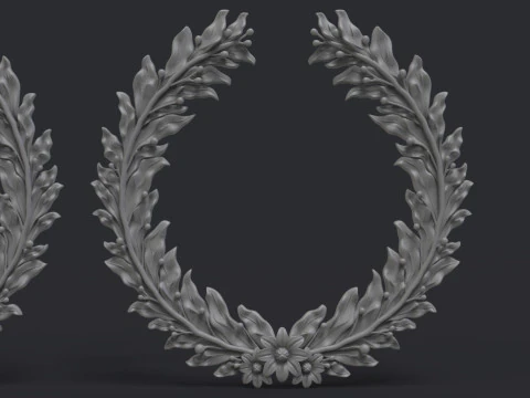 Laurel wreaths set 3D Print Model