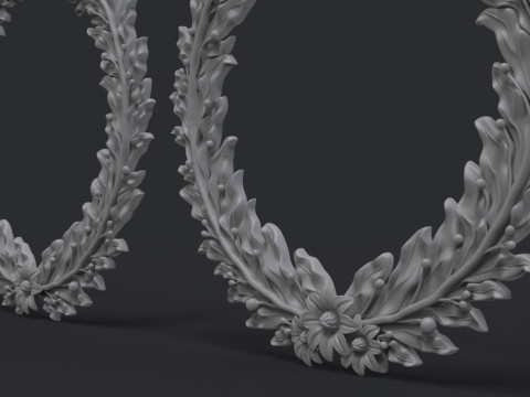 Laurel wreaths set 3D Print Model