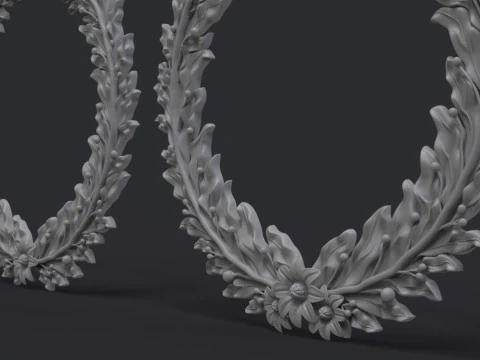 Laurel wreaths set 3D Print Model