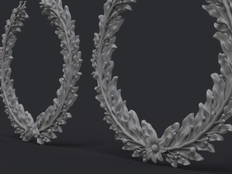 Laurel wreaths set 3D Print Model