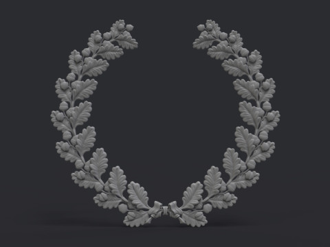 Wreath of oak leaves 3D प्रिंट मॉडल