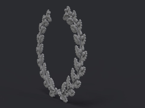 Wreath of oak leaves 3D प्रिंट मॉडल