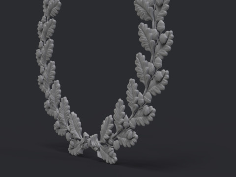 Wreath of oak leaves 3D प्रिंट मॉडल