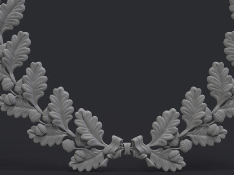 Wreath of oak leaves 3D प्रिंट मॉडल