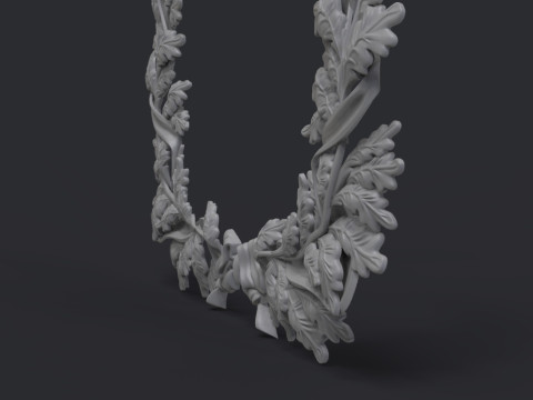 Wreath of oak leaves 3D Print Model