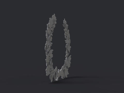 Wreath of oak leaves 3D Print Model