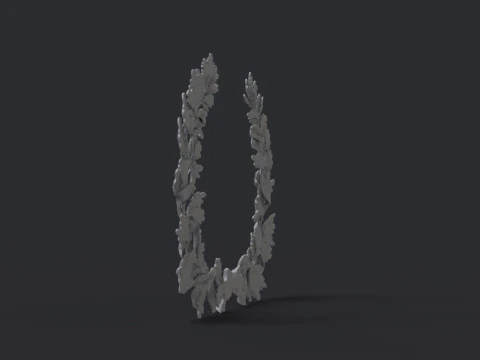 Wreath of oak leaves 3D Print Model