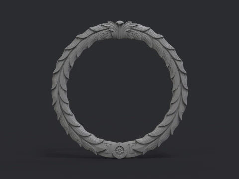 Wreath ornate ring 3D Print Model