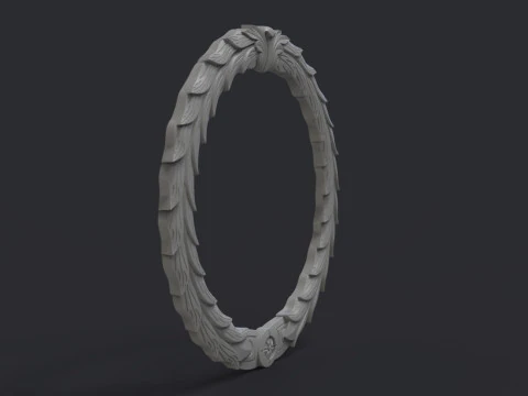 Wreath ornate ring 3D Print Model