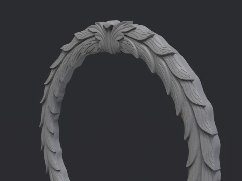 Wreath ornate ring 3D Print Model