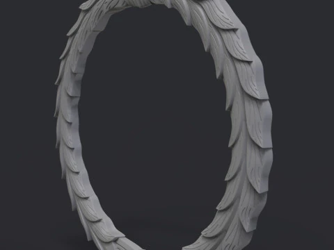 Wreath ornate ring 3D Print Model