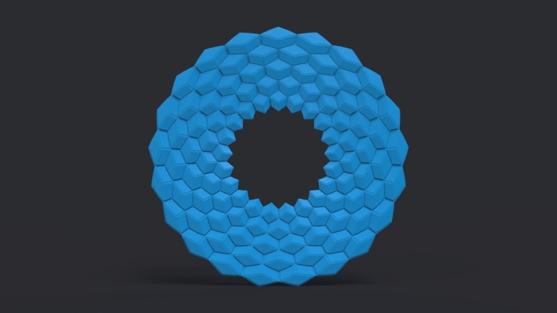 Cubic Mirror Frame Modelo de Impressão 3D .c4d .max .obj .3ds .fbx .stl .blend