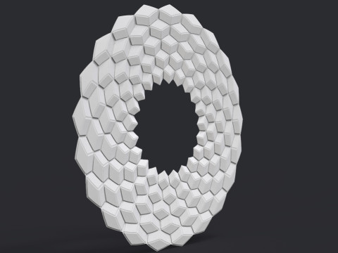 Cubic Mirror Frame Modelo de Impressão 3D
