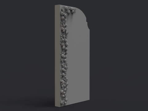 Romantic Tombstone with Roses 3D 프린트 모델