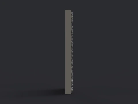 Romantic Tombstone with Roses 3D Print Model