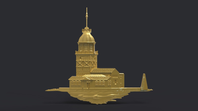Tower of Leandros 3D 打印模型 .c4d .max .obj .3ds .fbx .stl .blend 