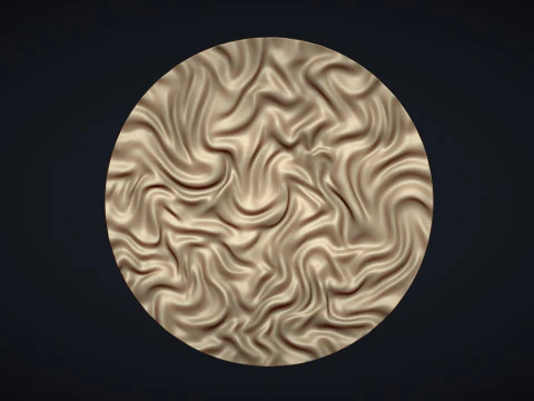 Драпірування Скульптури Коло Настінне Панно 3D Принт Модель