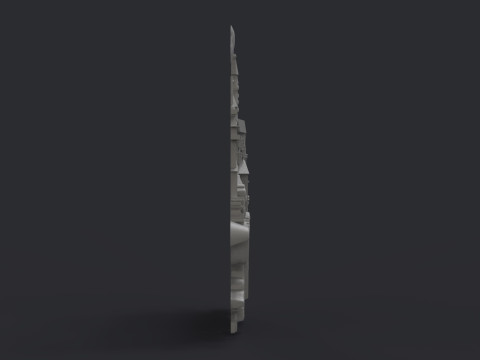 Istanbul city bas relief 3D Baskı Modeli