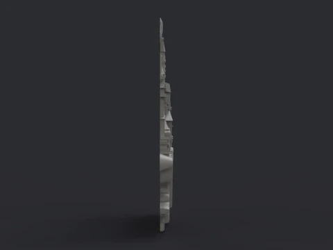 Istanbul city bas relief 3D Print Model