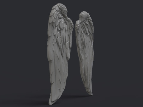 Angel wings Modèles 3D en vedette