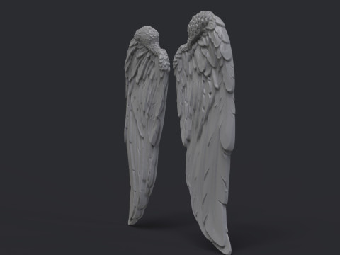 Angel wings Modèles 3D en vedette