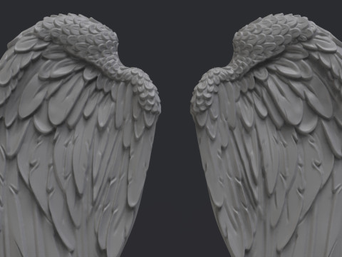 Angel wings Modèles 3D en vedette