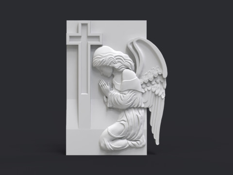 Praying Angel Tombstone 3D 打印模型
