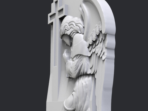 Praying Angel Tombstone 3D 打印模型