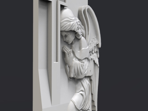 Praying Angel Tombstone 3D 打印模型