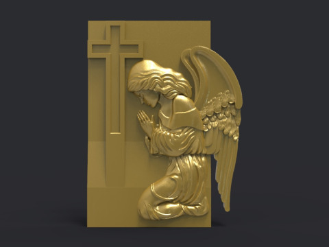 Praying Angel Tombstone 3D 打印模型