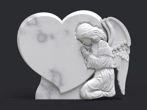Praying Angel Tombstone 3D 打印模型