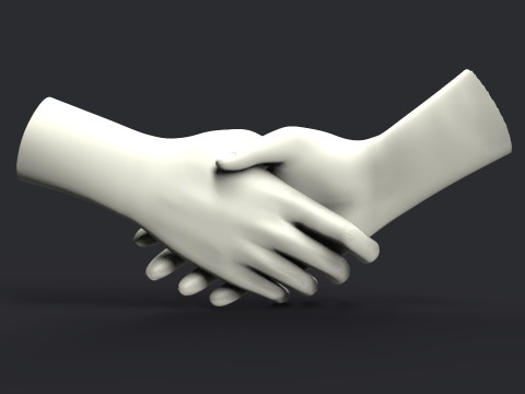 Shake hands 3D 打印模型