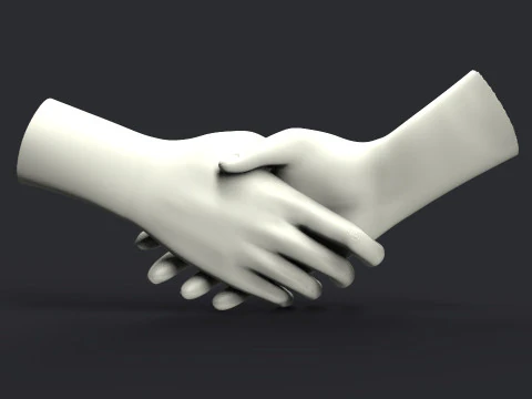Shake hands 3D Print Model