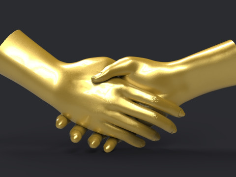 Shake hands 3D 打印模型