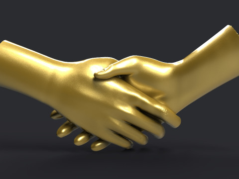 Shake hands 3D 打印模型