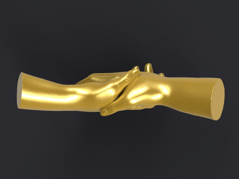 Shake hands 3D 打印模型