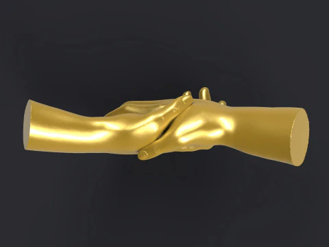 Shake hands 3D Print Model