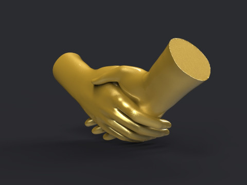 Shake hands 3D 打印模型