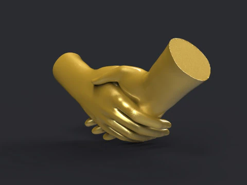 Shake hands 3D Print Model