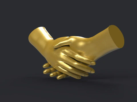 Shake hands 3D Print Model
