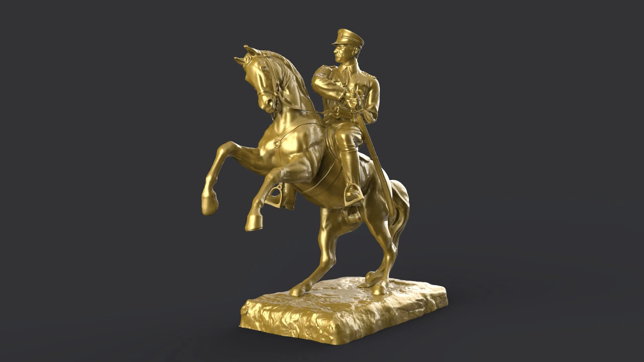 Gazi Mustafa Kemal Ataturk 3D Print Model .c4d .max .obj .3ds .fbx .stl .blend