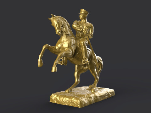 Gazi Mustafa Kemal Ataturk Model Cetak 3D