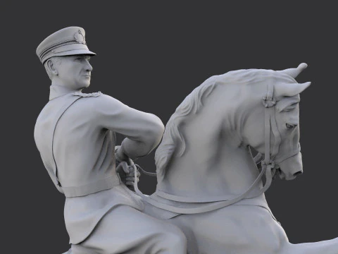 Gazi Mustafa Kemal Ataturk 3D Print Model