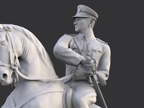 Gazi Mustafa Kemal Ataturk 3D Print Model