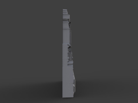 ドルマバフチェ宮殿の浅浮き彫り 3Dプリントモデル