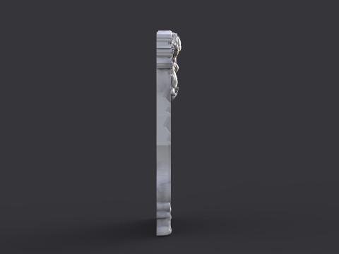 Baby angel tombstone 3D 프린트 모델